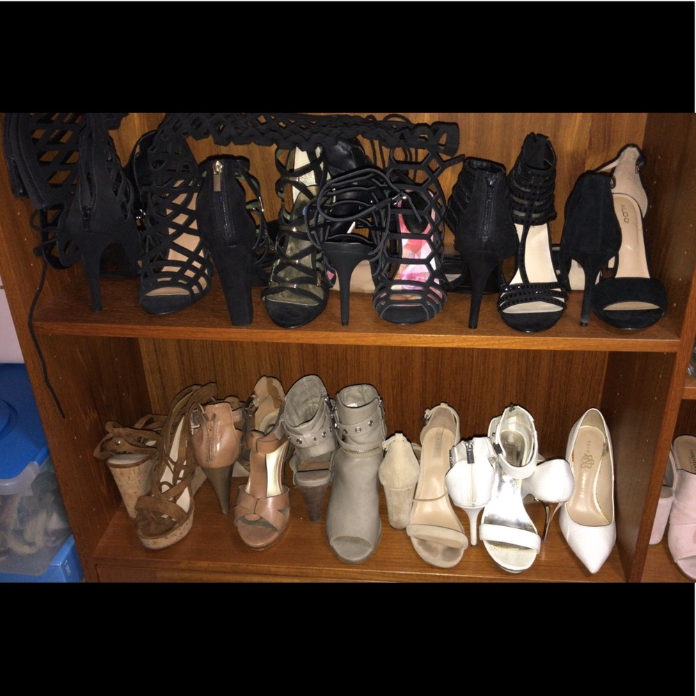 Shoes for sale! Sizes 6.5 and 7! Dark Pink is an 8